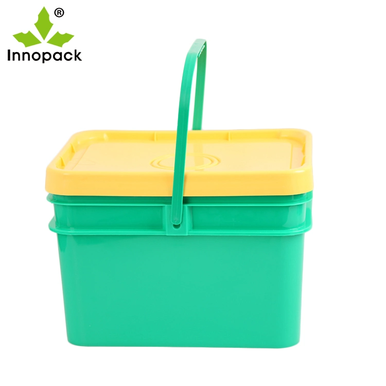 Factory Manufacturer 1L 2L Square Plastic Bucket Container for Food Packing