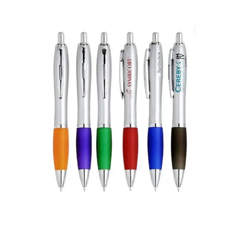 Personalizado com logótipo Print Ball Point Pen publicidade de oferta promocional Esferográfica personalizada de plástico Pen Gift Metal personalizada