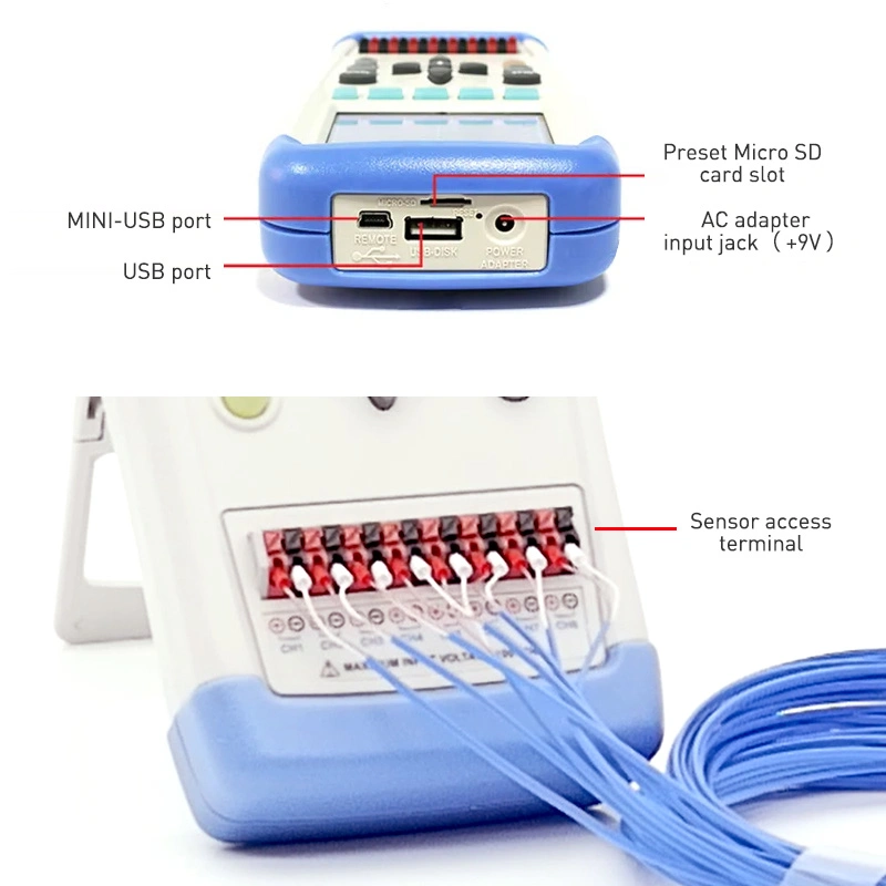 Handheld Digital Thermometer Data Logger Temperature Meters (AT4204)