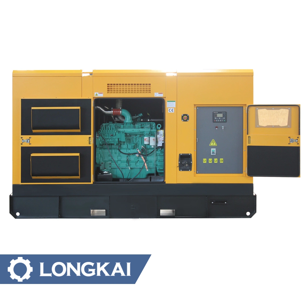 Silent Type Diesel Generator 370kw Rated Water Cooled Doosan Engine with Brushless Alternator