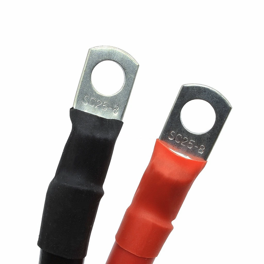 Inverter Connection Wires Custom Battery Wire 4AWG PVC Insulated Power Cables Red Black 60cm Electrcial Auto/Car Battery Cable