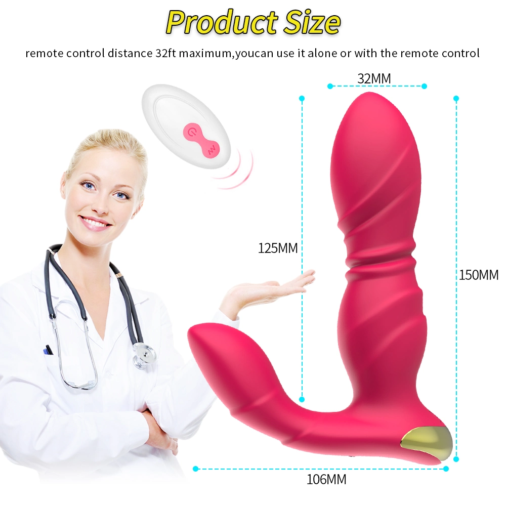 Tramo de 2023 Masajeador prostático el control remoto inalámbrico Plug vibrador anal posterior Mayorista/Proveedor de productos para adultos