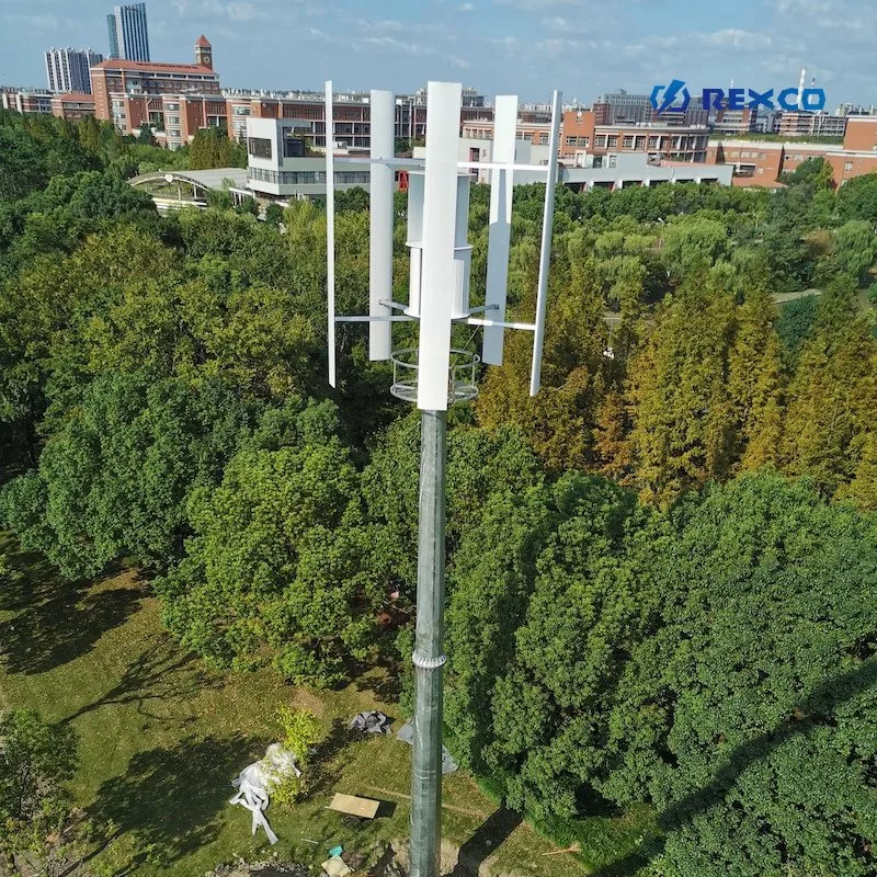 Generador de turbina vertical de viento híbrido Maglev Windmill 3kw de alta calidad Sistema Solar