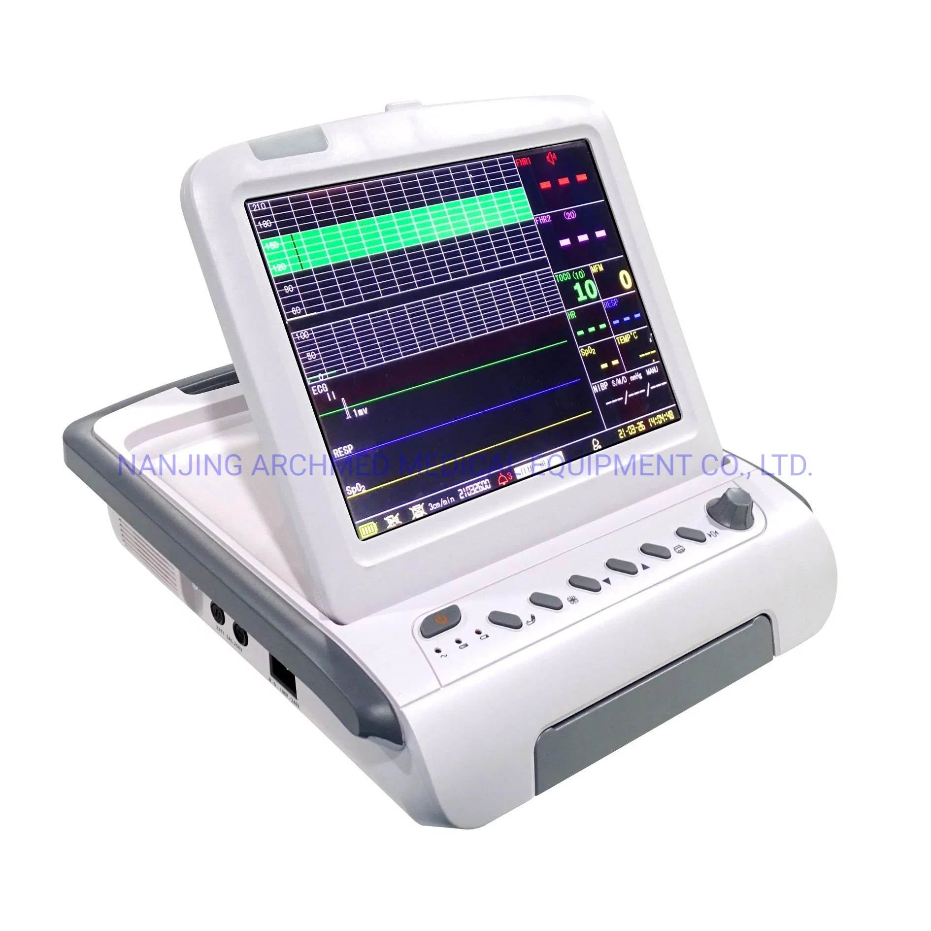 Medical Equipment Portable Multiparameter Maternal/Fetal Monitor with 12.1" TFT Colour Screen