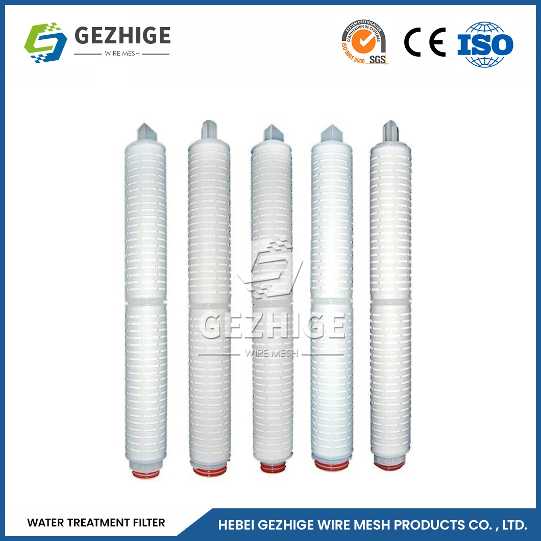 Gezhige Stainless Steel Big Blue Water Filter Cartridges Suppliers Easy Use Fold Filter Cartridge China 20 Inches Length Big Water Filter Cartridge