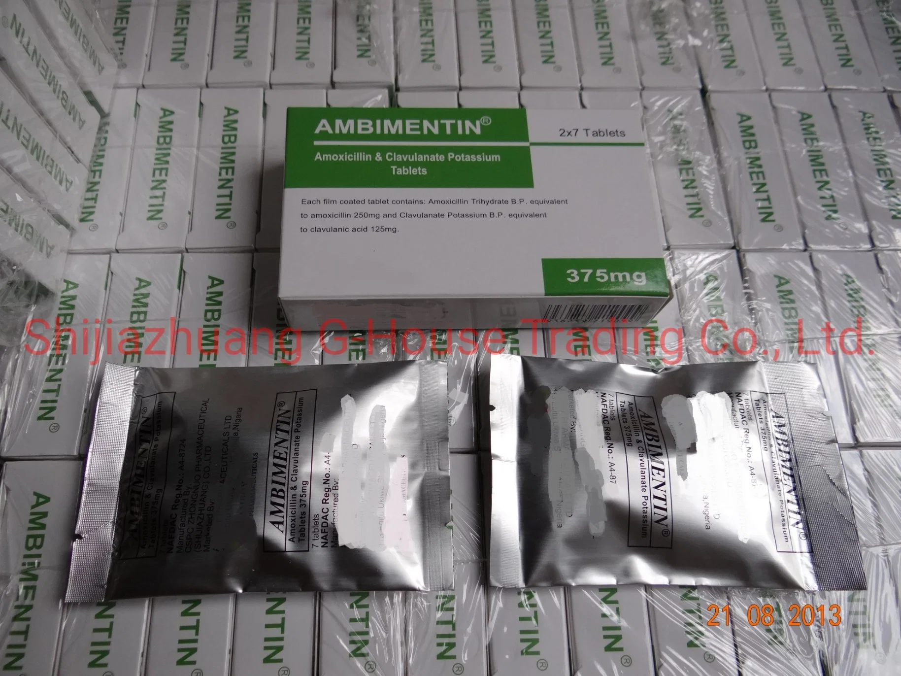 E amoxicilina clavulanato Tablets 375mg terminou Medicina ocidental medicamento farmacêutico