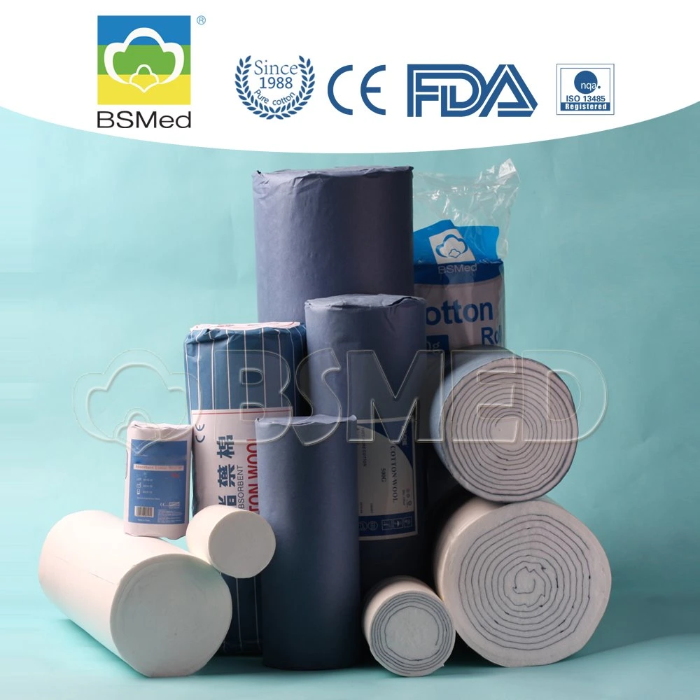 Absorbent Cotton Wool Roll for Medical Use Surgical Absorbent Dental Cotton Gauze Roll