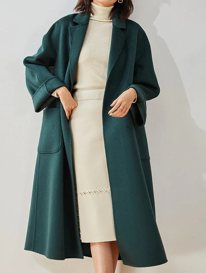 Low Price Wholesale/Supplier Precision Car Line High-Quality Fabric Lady&prime; S Wool Coat/Low Price Wholesale/Supplier 2021fashion Wool Coat Made in China