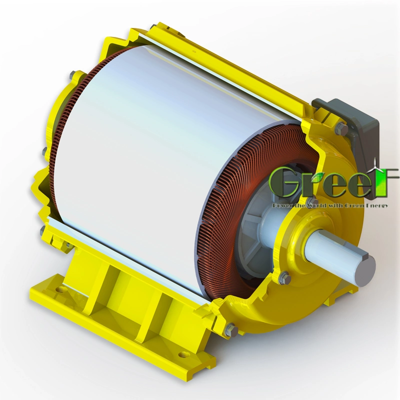 1000kw gran Powered Personalizar rpm/Generador de imán permanente tensión