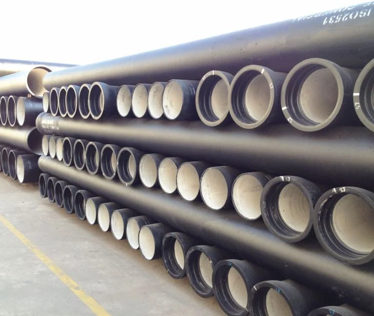 DN200 DN300 T Type Cement Lined Cast Iron Dci Pipe K7 K8 K9 Cement Coating Ductile Iron Pipe