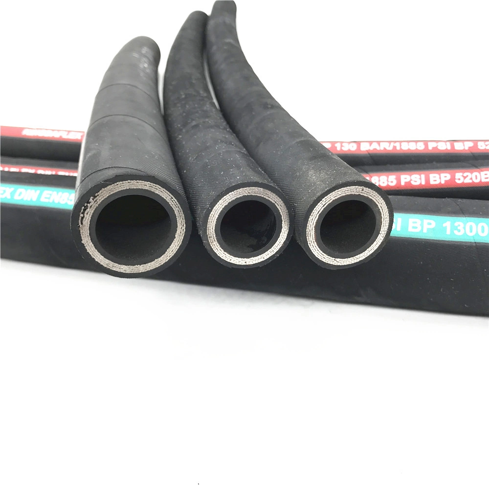 Multilayer Steel Braided High Pressure Hydraulic Rubber Hose SAE100r DIN En Fuel Hydraulic Hose