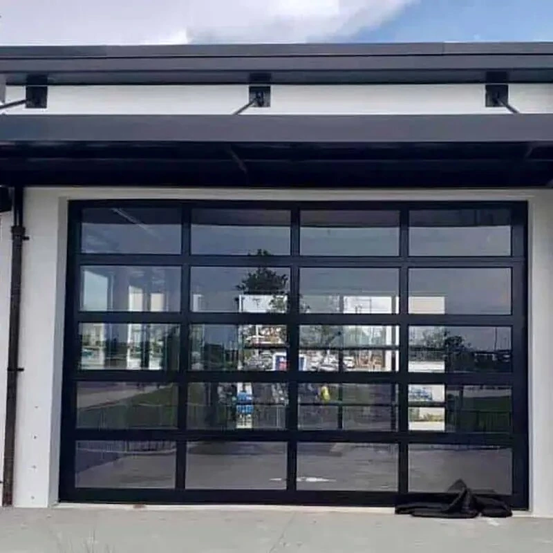 Aluminum Tempered Glass Panel Garage Door Price Plexiglass Garage Door