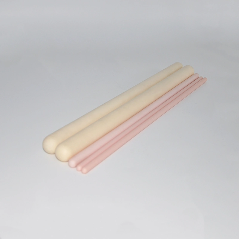 Al2O3 Alumina Ceramic Long Pink Thermocouple Protective Tube