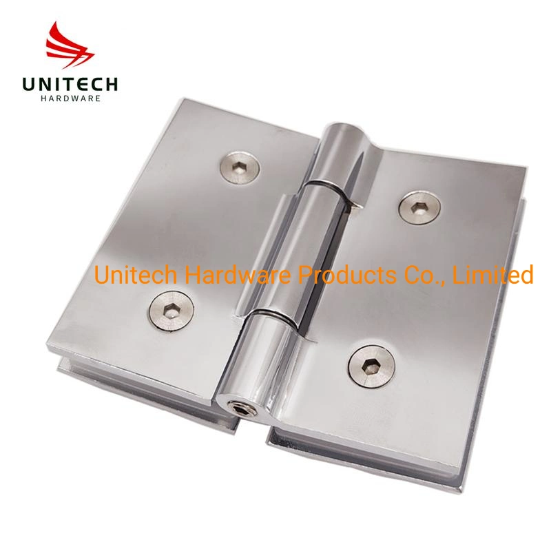 Brass/ Zinc Swing Bathroom Door Hinge 180 Degree Glass Door Clamp Fitting