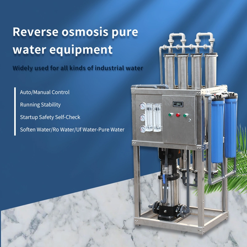 Small Manual/Auto Control Industrial Alkaline Commercial Reverse Osmosis Water Purification Machine Mini Waste Water Treatment Mr-RO1-1000