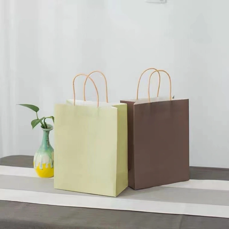 Grand format Prix de gros Papier kraft brun avec sac en papier personnalisé.