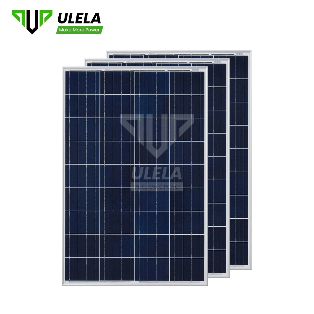 Ulela Full Black Solar Panel Manufacturing Custom Sunket Solar Panel China 158mm Polycrystal Solar Panels