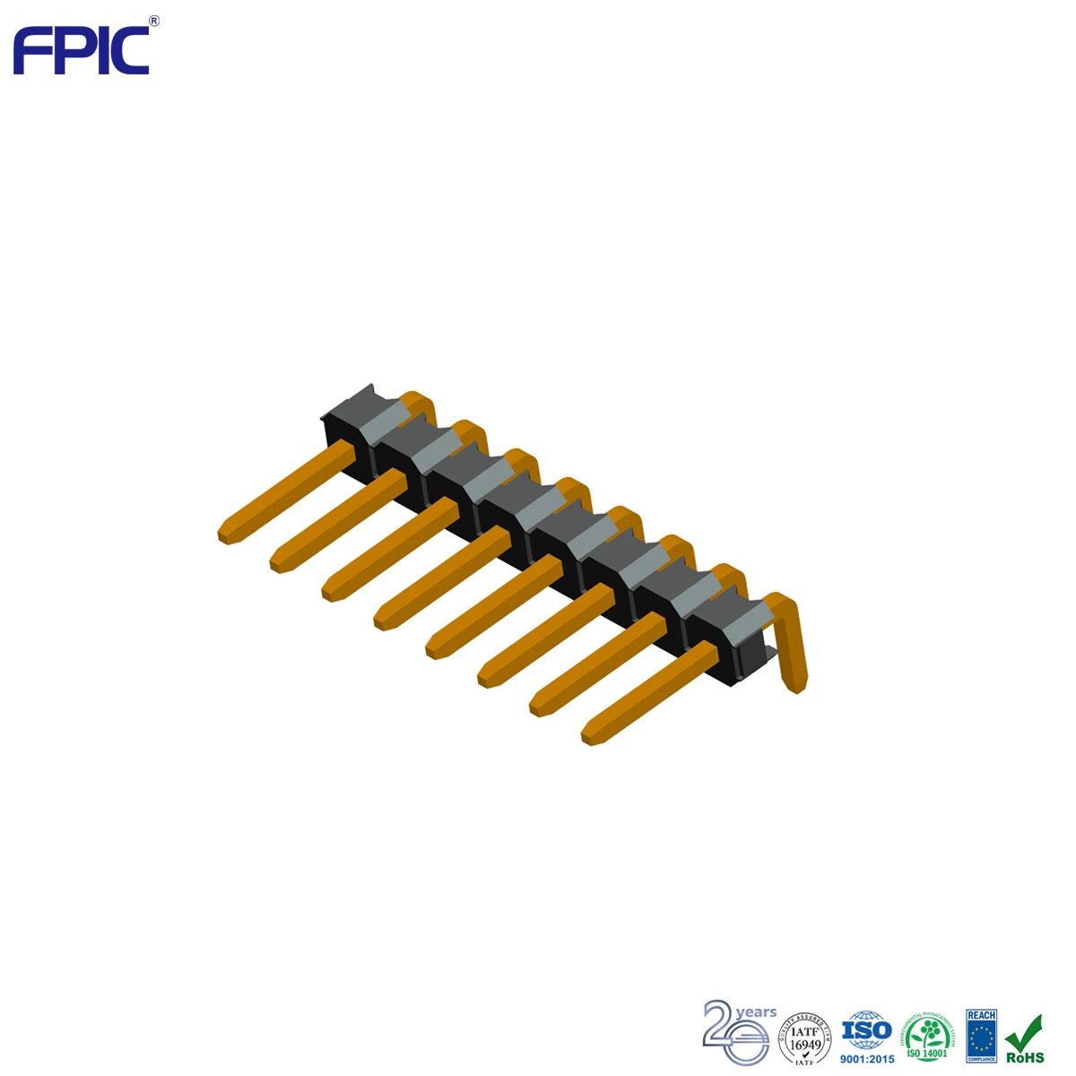 Embase mâle de 2,00 mm carte à carte pour circuit imprimé auto Parts Connecteurs DIP