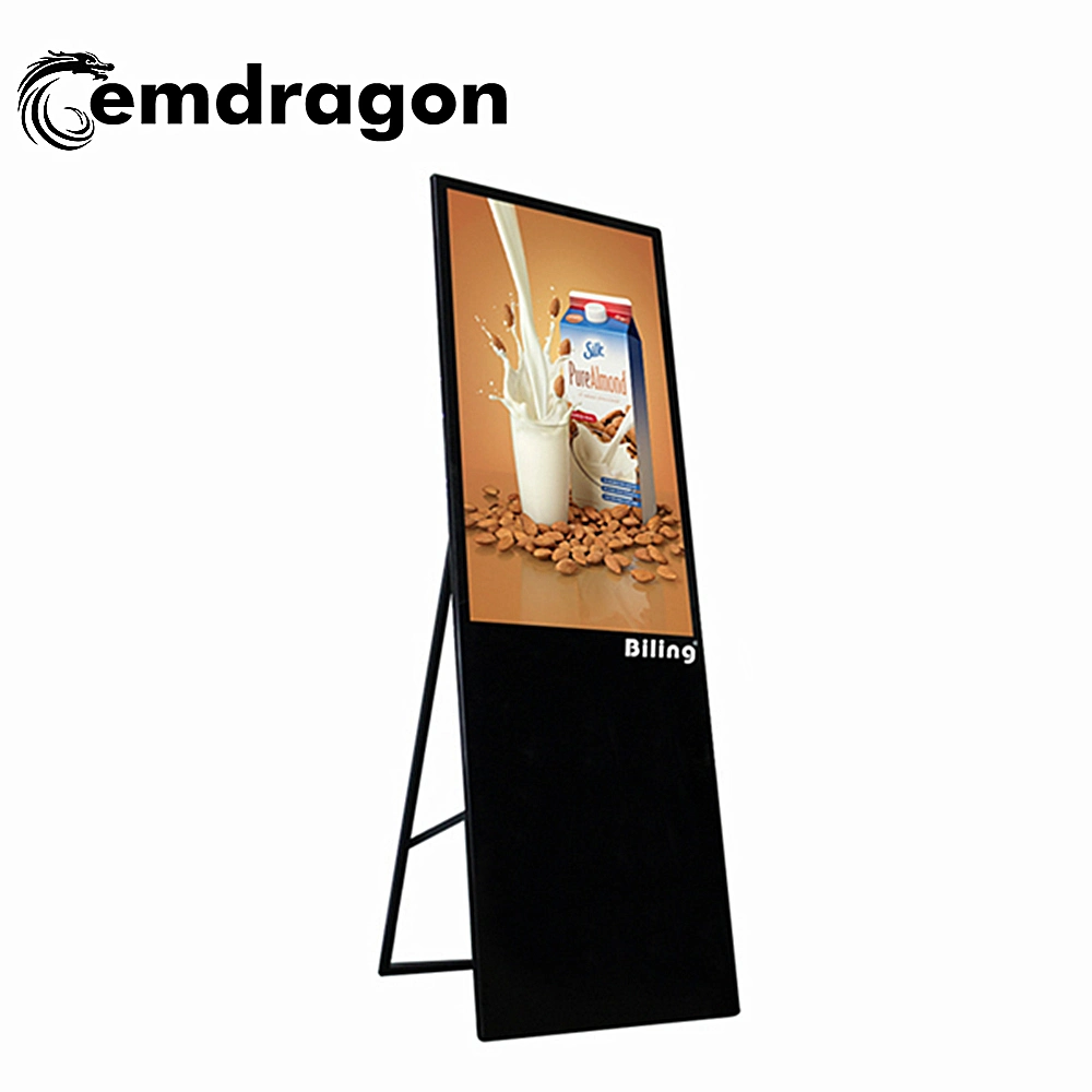 Portable LCD Digital Signage 32 Inch Small Advertising Screen Outdoor Advertising Clock Inch LCD Supermarket Digital Signage