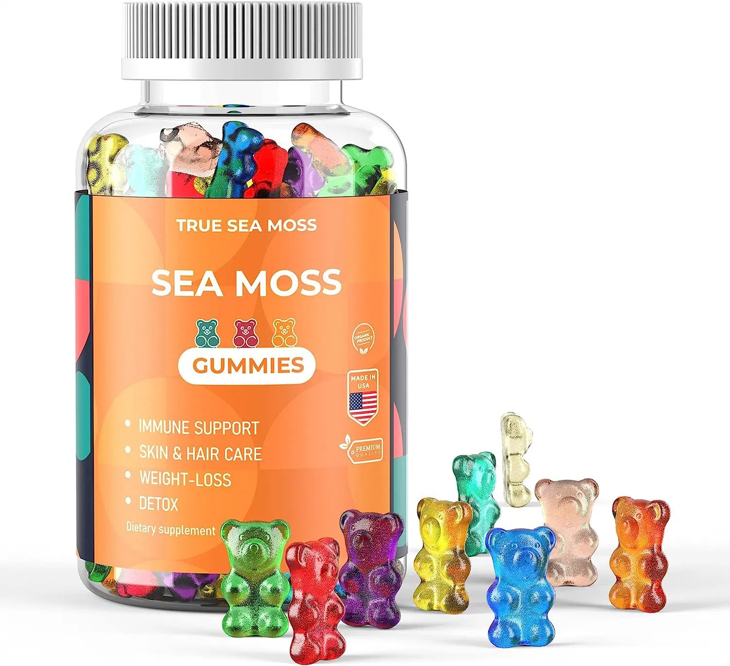 Natural Sea Moss Gummies Glutathione Collagen Supplements Collagen Vitanins Gummies