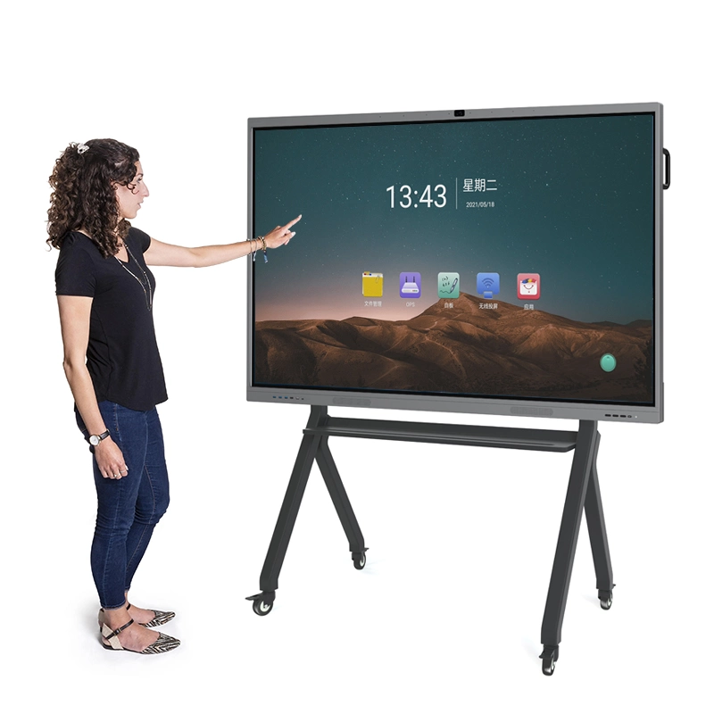 New Products 65 75 86 Inch Classroom Interactive Whiteboard Conference LCD Writing Digital Smart Board with Built-in Camera