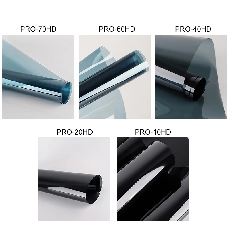 أفضل جودة فيلم 10 سنوات 10% من Vlt PRO Nano Ceramic Tint Film فيلم نافذة السيارة السوداء