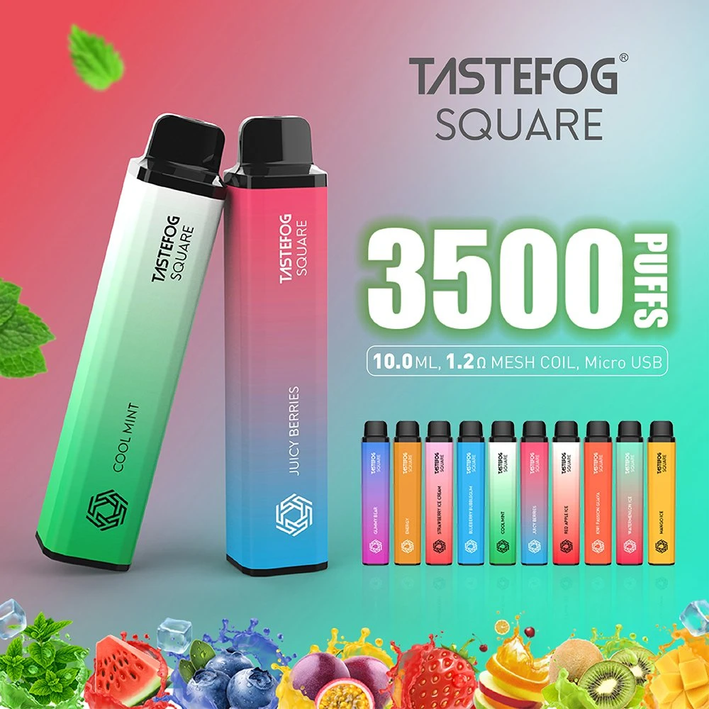 OEM/ODM Make Your Own Brand Manufacturer Wholesale USA Hot Selling Tastefog Square 3500puffs Vape Pen with Best Price