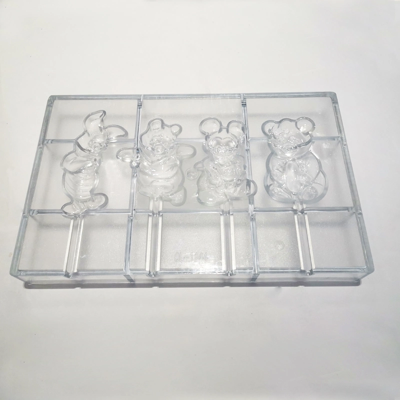 Multi Cavity Safety Used Plastic Mould Polycarbonate Chocolate Bar Molds