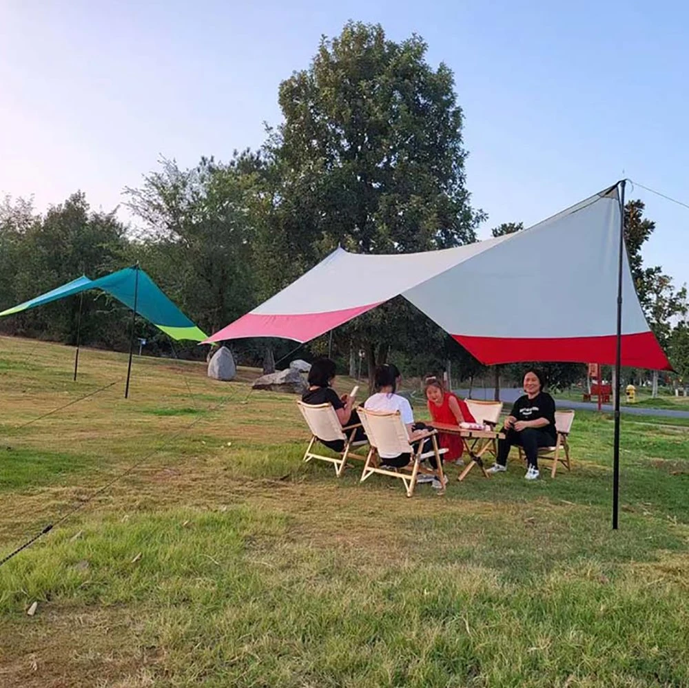 Prueba de rayos UV resistente al agua portátil de la playa Camping refugio carpa toldo parasol