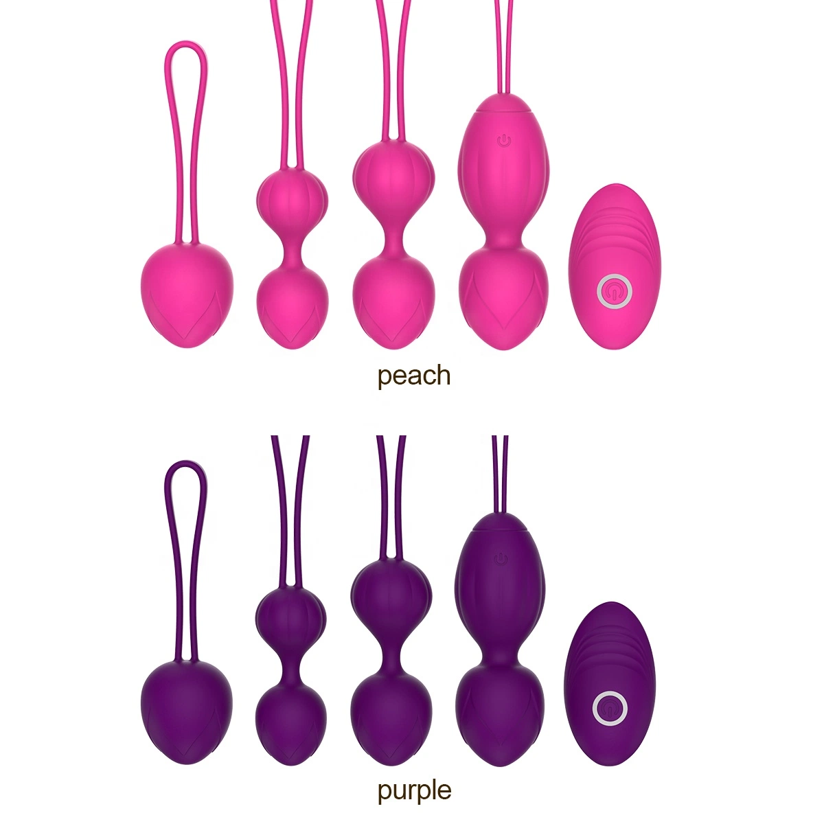 Exerciser Kegel Balls Kit Wireless Remote Control Vibrating Egg Set for Women