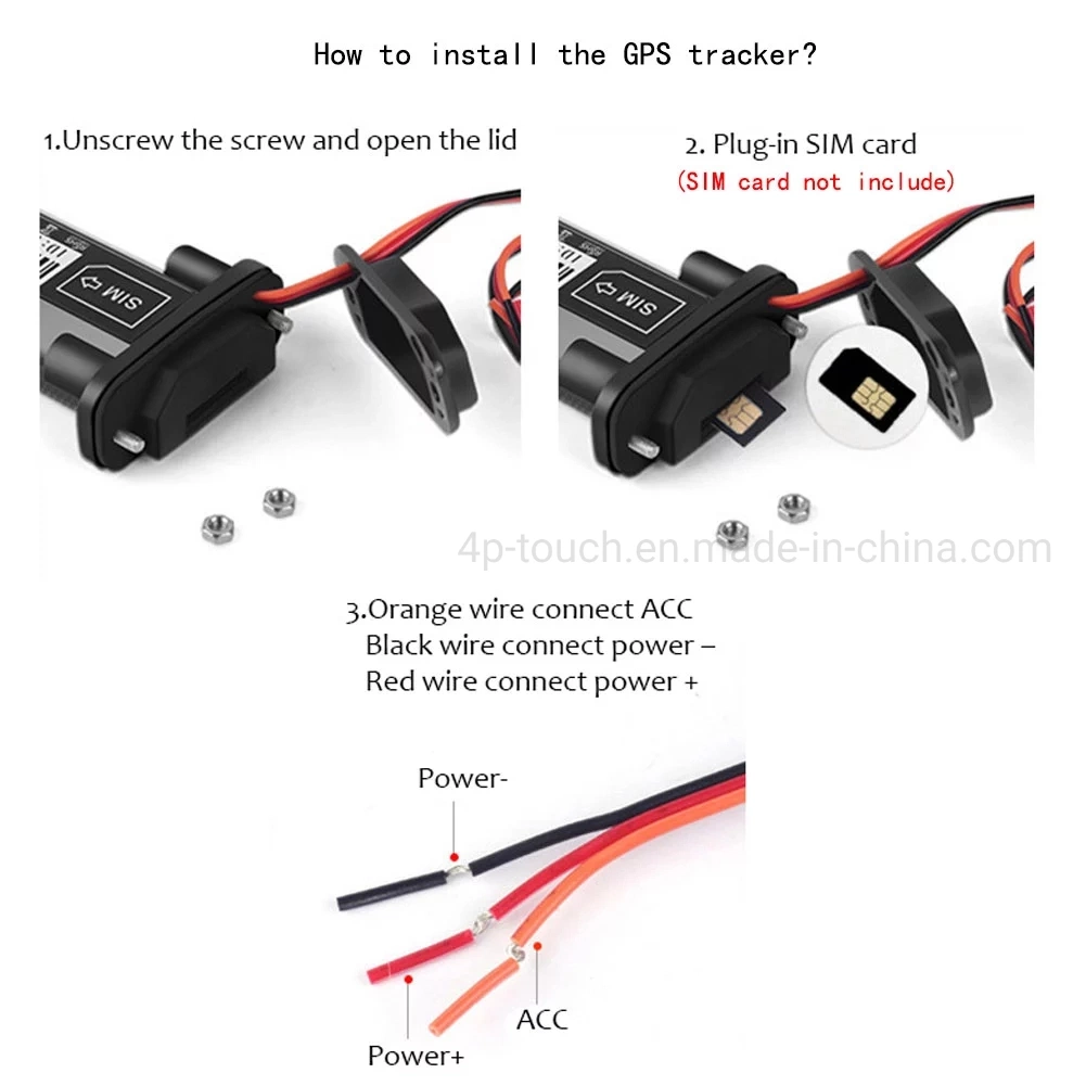 China fabricante de automóviles 4G antirrobo de seguridad resistentes al agua Mini Coche GPS Tracker con SOS alarma T12