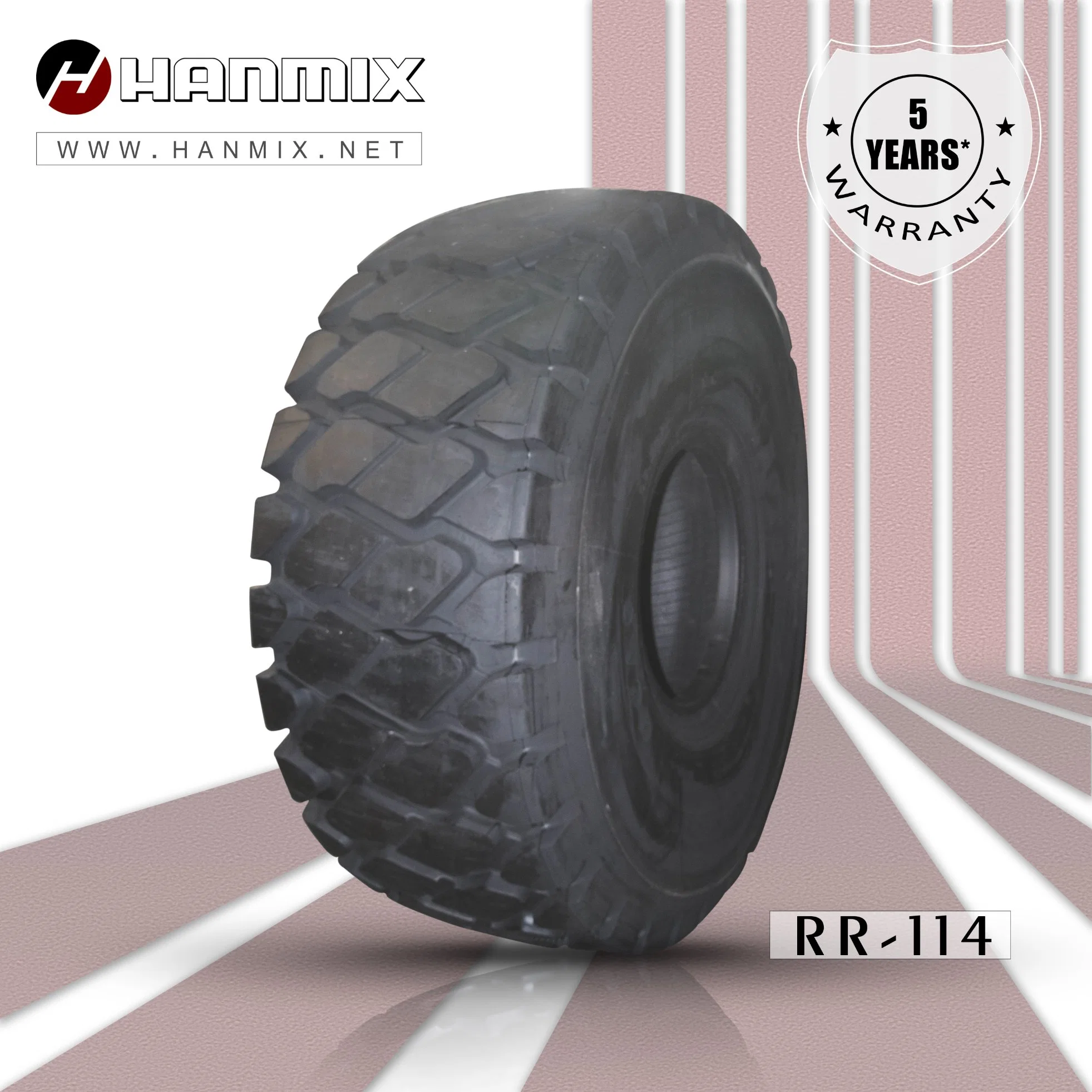 Hanmix neumáticos OTR Dumper articulado neumático The-Road off-E3/L3 de la retroexcavadora Dumper rígido de los neumáticos radiales 26,5r25 29.5R25 18.00R25 (505/95R25) 16.00R25 (445/95R25).
