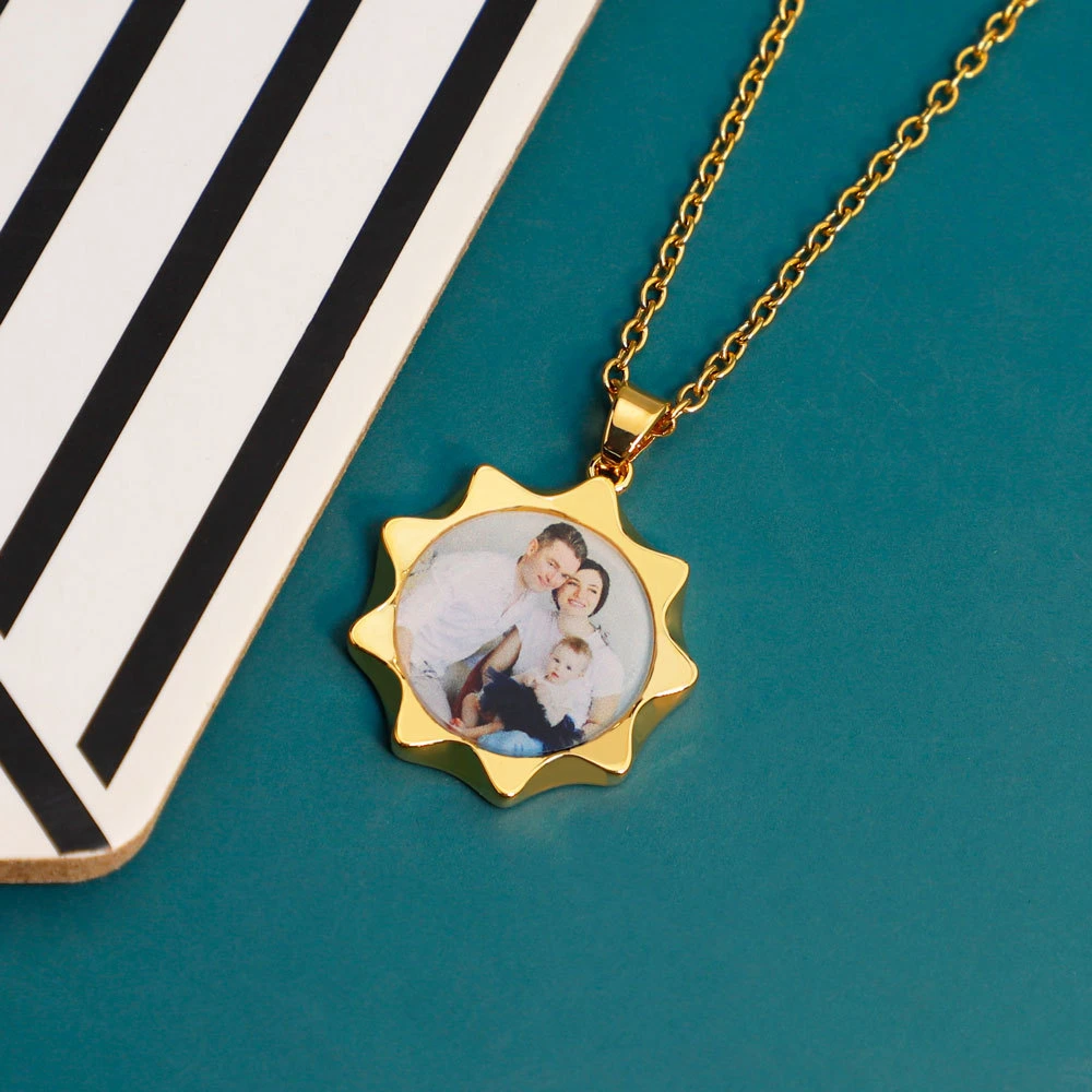 9-Point-Star Photo Pendant Necklace Jewelry Make Your Own Acrylic Charms