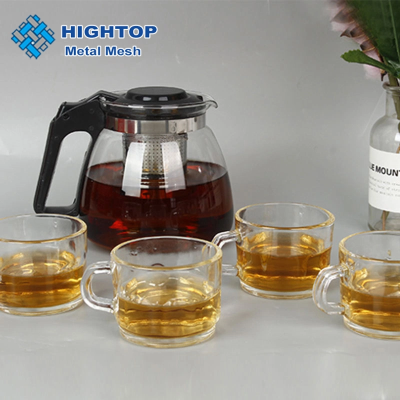 Customize Anti-Spill Double Wall High Borosilicate Glass Tea Pot Set with Filter