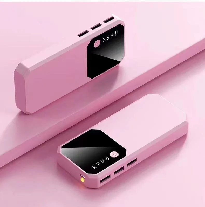 10000mAh Batterie Externe Nouveau Modèle avec Lumière LED Chargeur Portable Extérieur Coloré pour Cadeau.