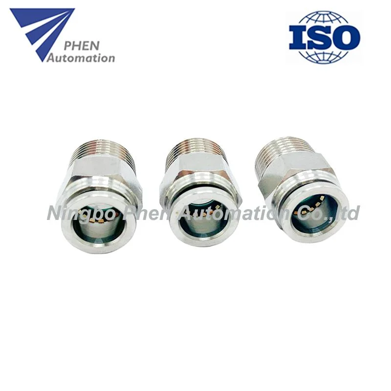 China Top Factory 1/8" 1/4" 3/8" 1/2" Stainless Steel PC Pneumatic Air Cylinder Parts Fittings