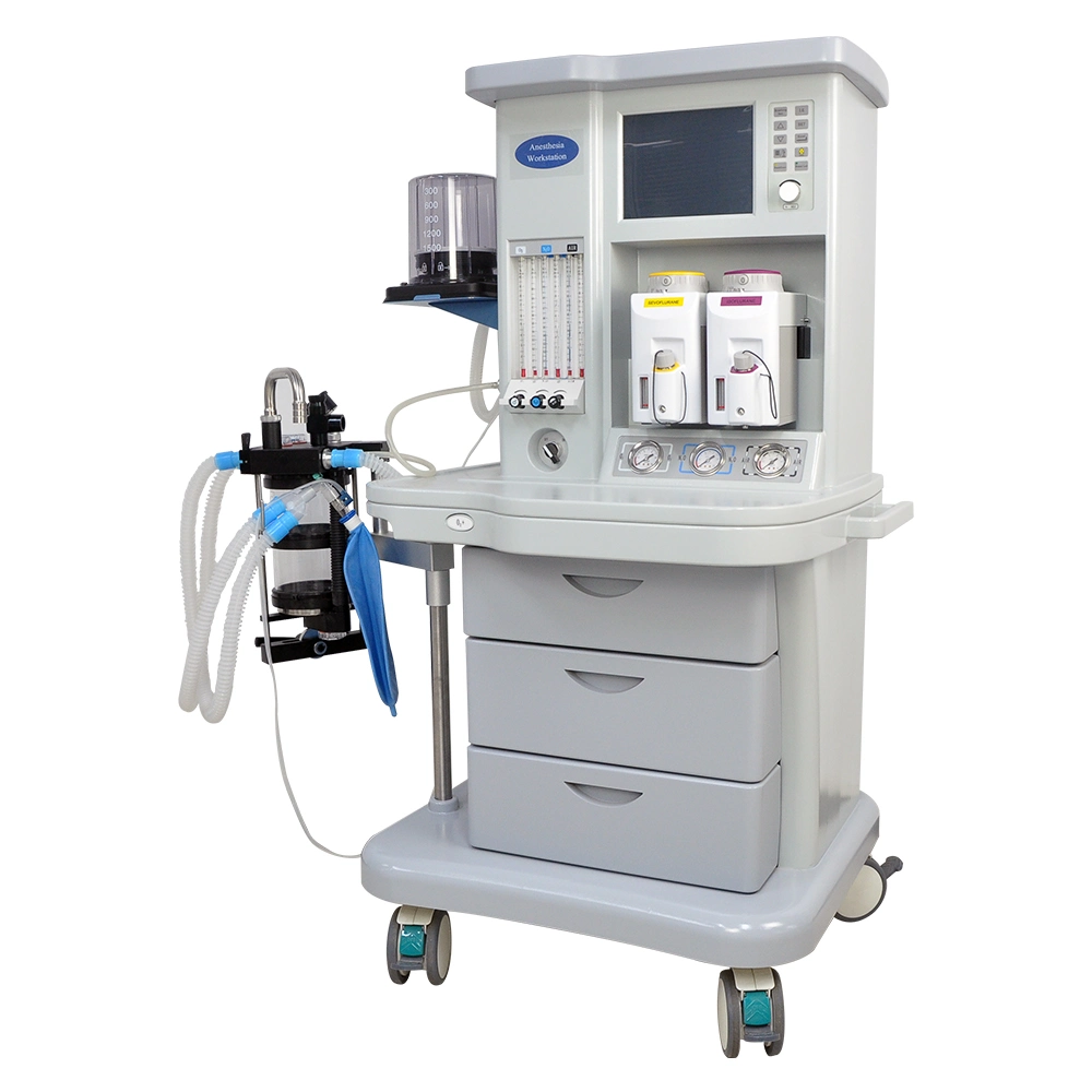 Anesthesia Machine Workstation for ICU Room Two Vaporizer