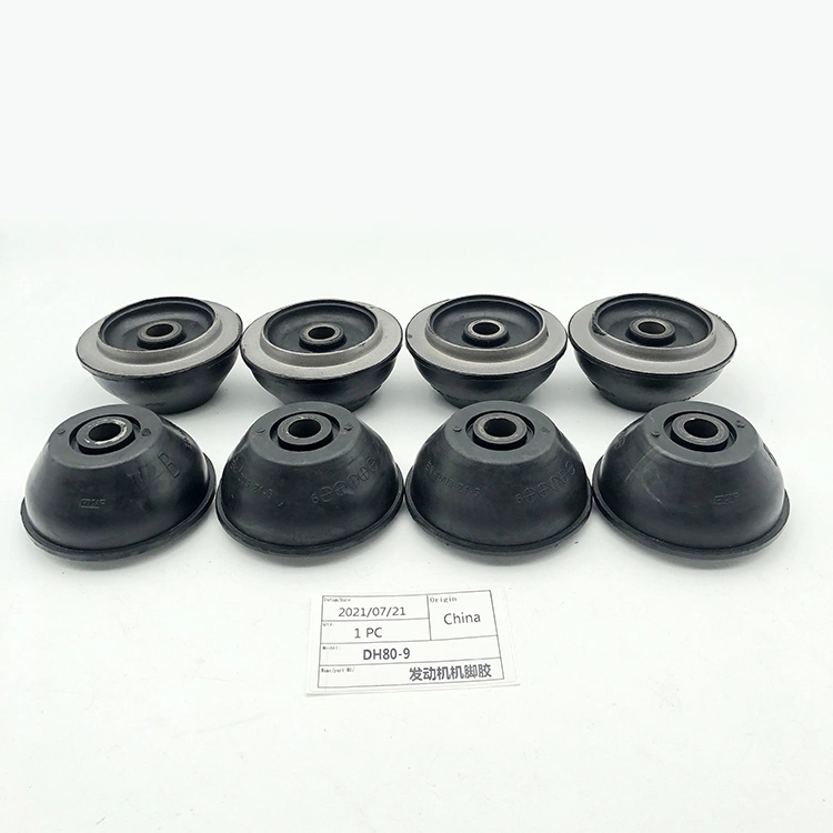 Good Quality Suitable for Excavator Accessories Excavator Parts Dh80-9 Black Engine Cushion