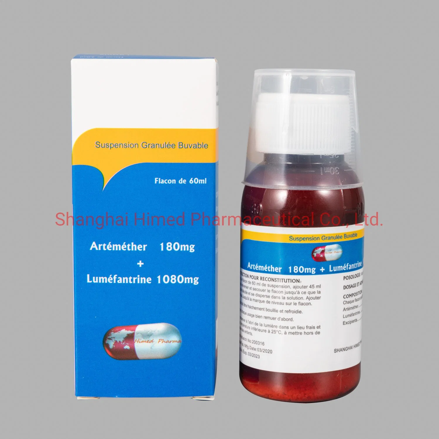 Artemether 180mg + Lumefantrine 1080mg Suspension