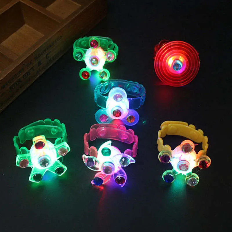 Faixa de pulso luminoso colorido para as crianças a rapariga rapaz adorável bracelete de desenhos animados de luz LED brinquedos festa de aniversário de crianças presentes