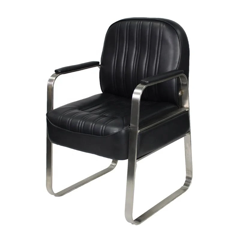 Black Modern Stylish Equipment Furniture Metal Salon Barber Chair for Barber Shop