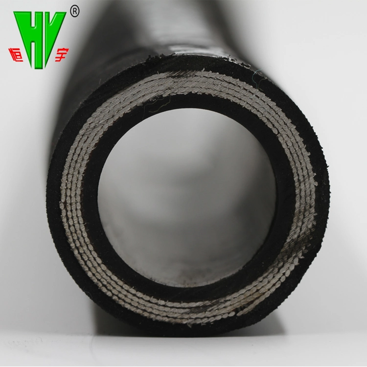 High Press DIN En 856 4sh Spiral Cable Wrap Rubber Pipes Fire Resistant Hydraulic Rubber Hoses