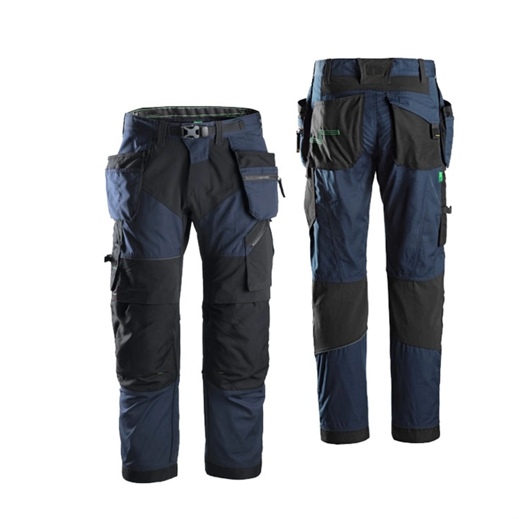 L'homme personnalisé Heavy Duty Multi Pocket Knee Pad Pantalon de travail de construction bon marché Cargo Pant avec poches latérales