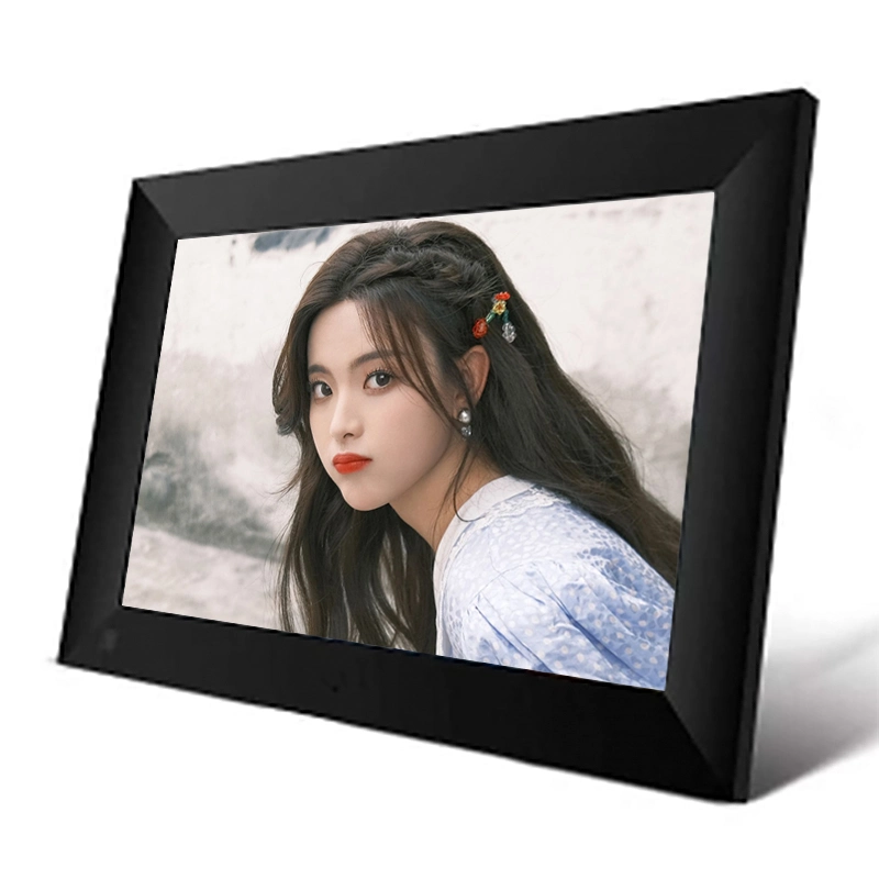 Cristal clair objets infinie Frame Photo vidéo 1080p LCD alimenté par batterie 10.1 pouces de l'Art Digital Picture Frame acrylique