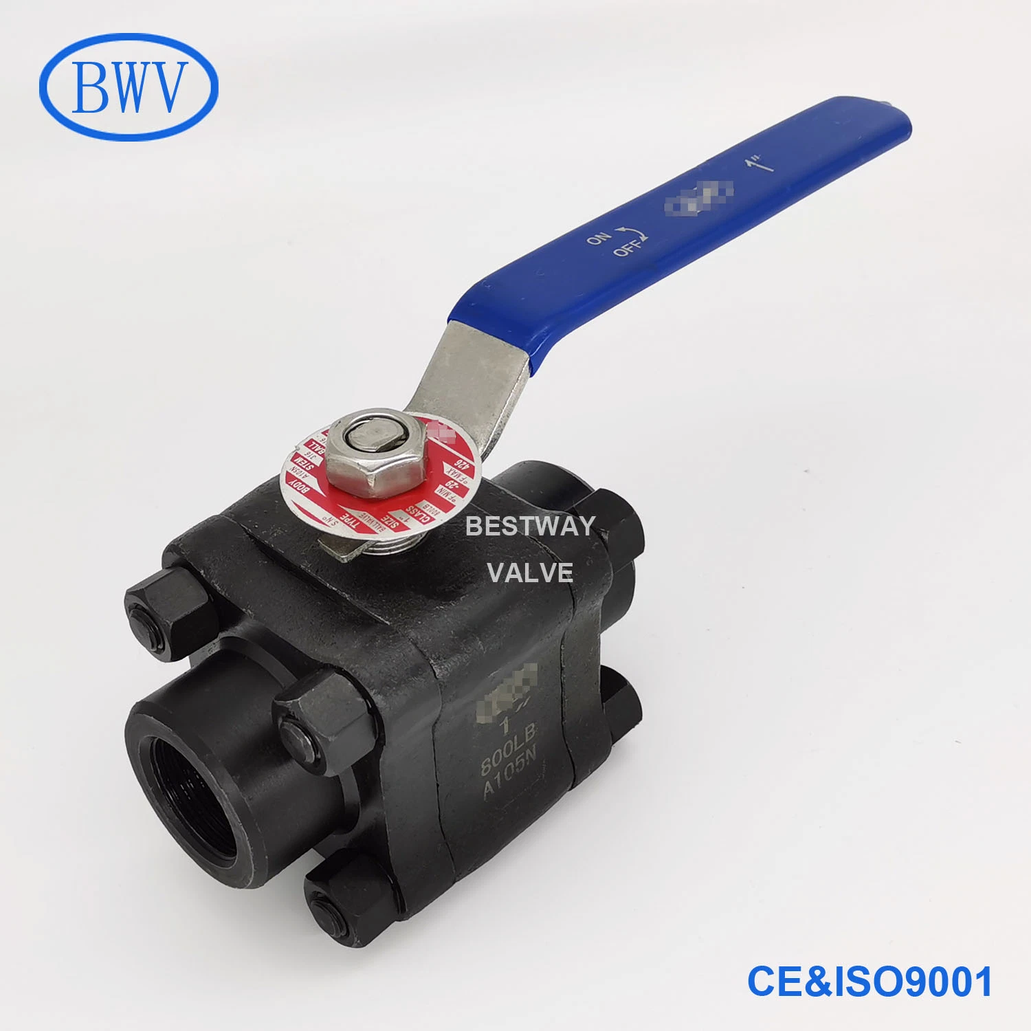 800lb A105n NPT Thread End Forged 3PC Carbon Steel Ball Valve