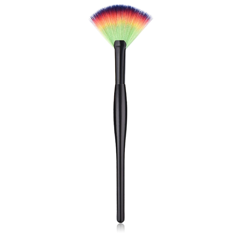 Wholesale High Quality Imitation Wool Nylon Hair Face Cleaning Cosmetics Fan Makeup Brush