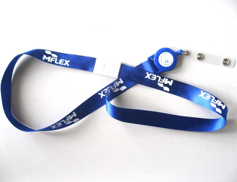 Custom Printing Logo Polyester Neck Lanyards No Minimum Order Promotional Gift