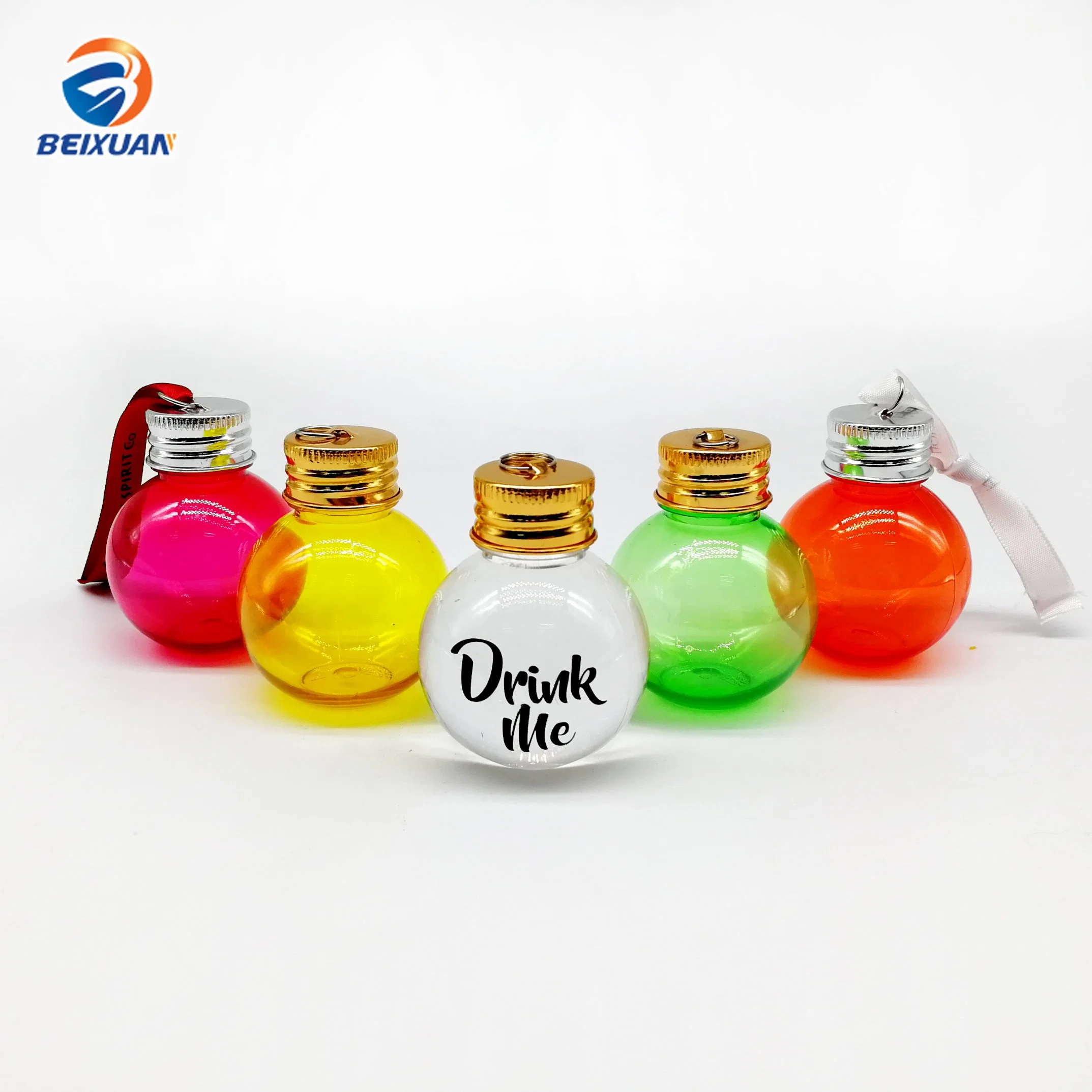 Wholesale/Supplier 50ml Plastic Ball Shape Bottle Custom Color Wholesale/Supplier Christmas Ball Ornaments