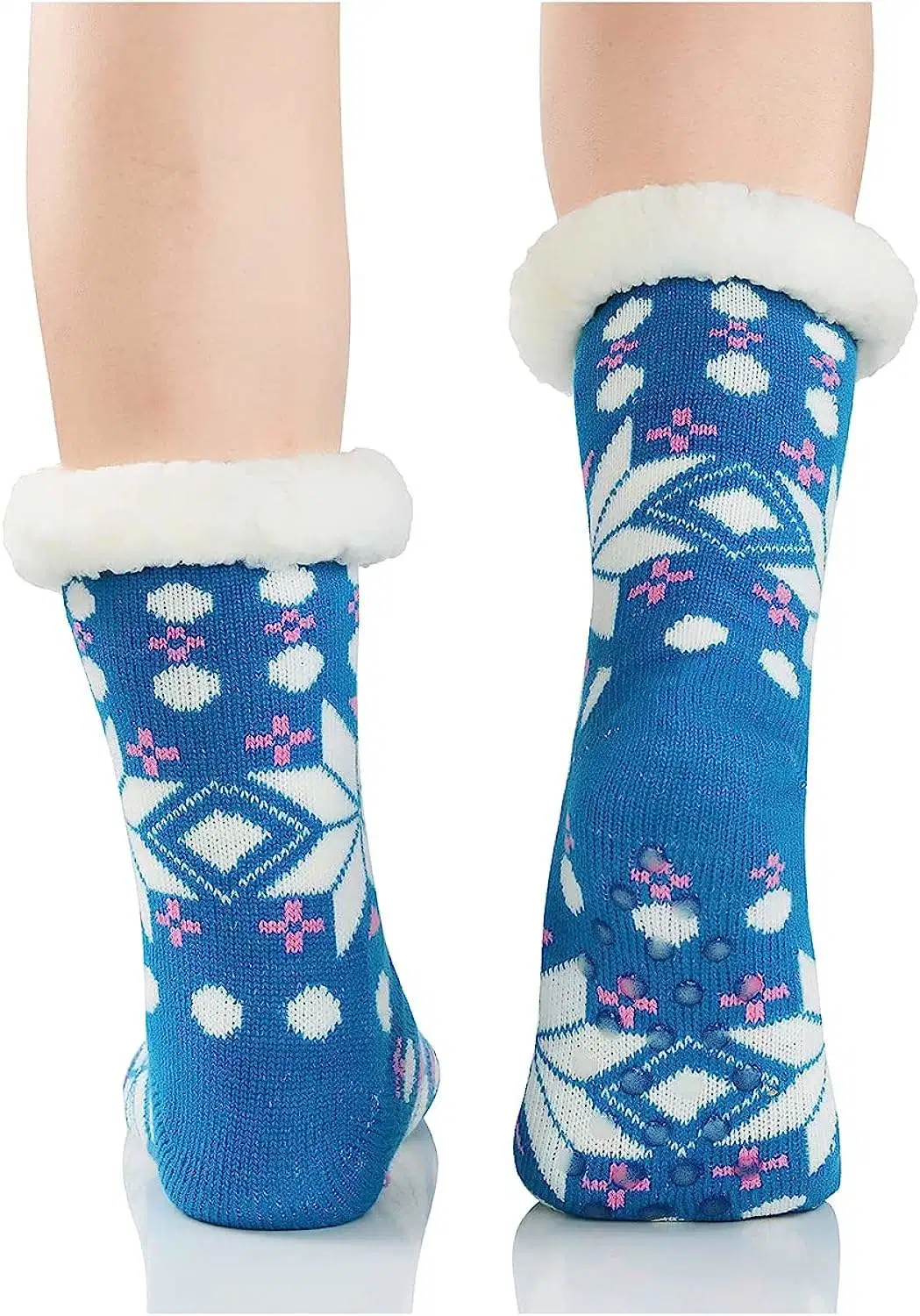 Xianghui Women Fluffy Christmas Unisex Novelty Hosiery Snow Winter Socks for Men