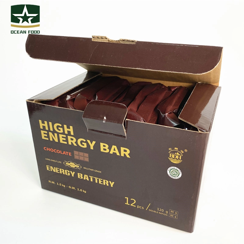 Military Emergency Food Rations Chocolate Flavor Energy Bar for Outside